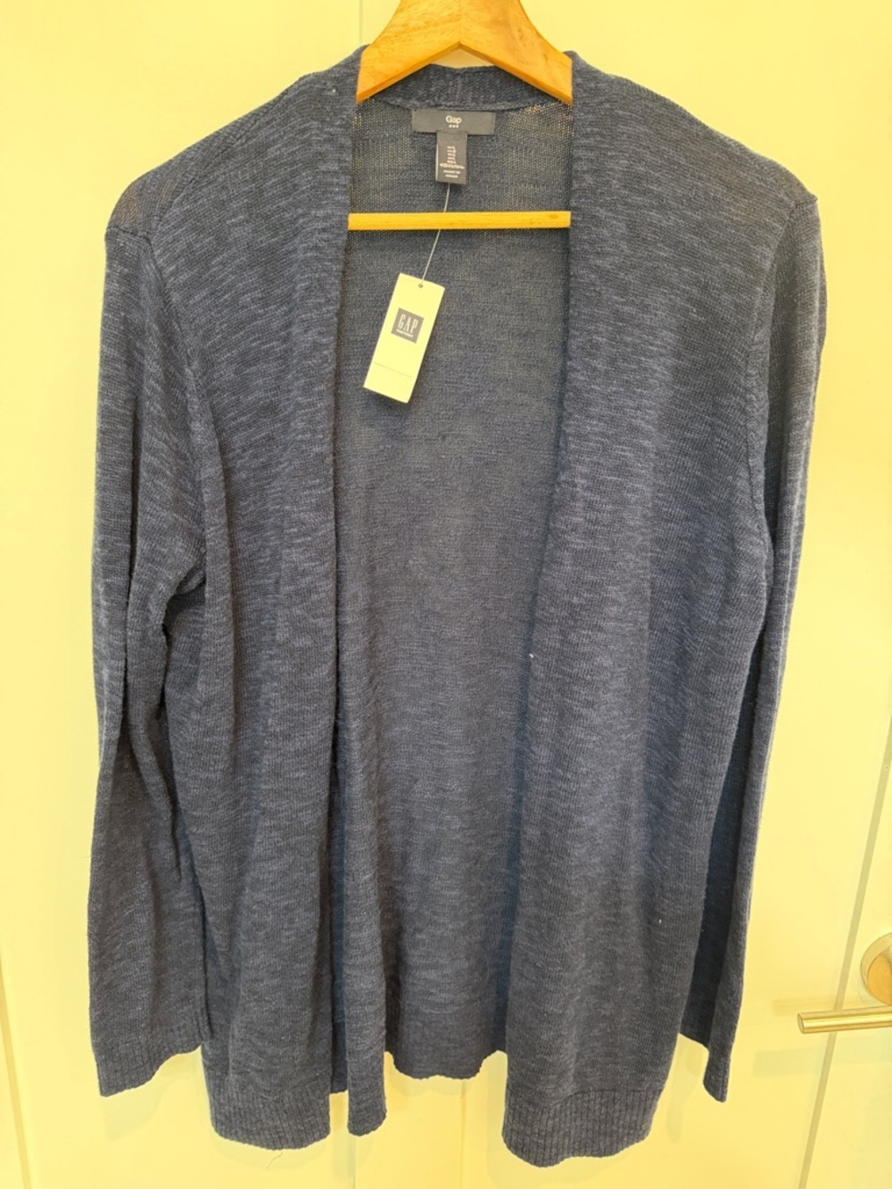 GAP Navy Heather Open-Front Women's Cardigan